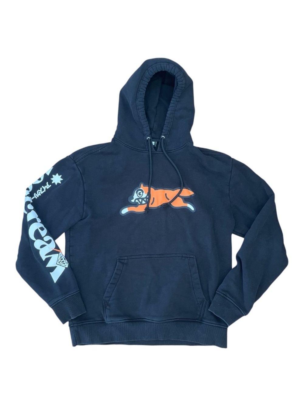 ICECREAM Running Dog Graphic Japanese Sleeve Print Hoodie
